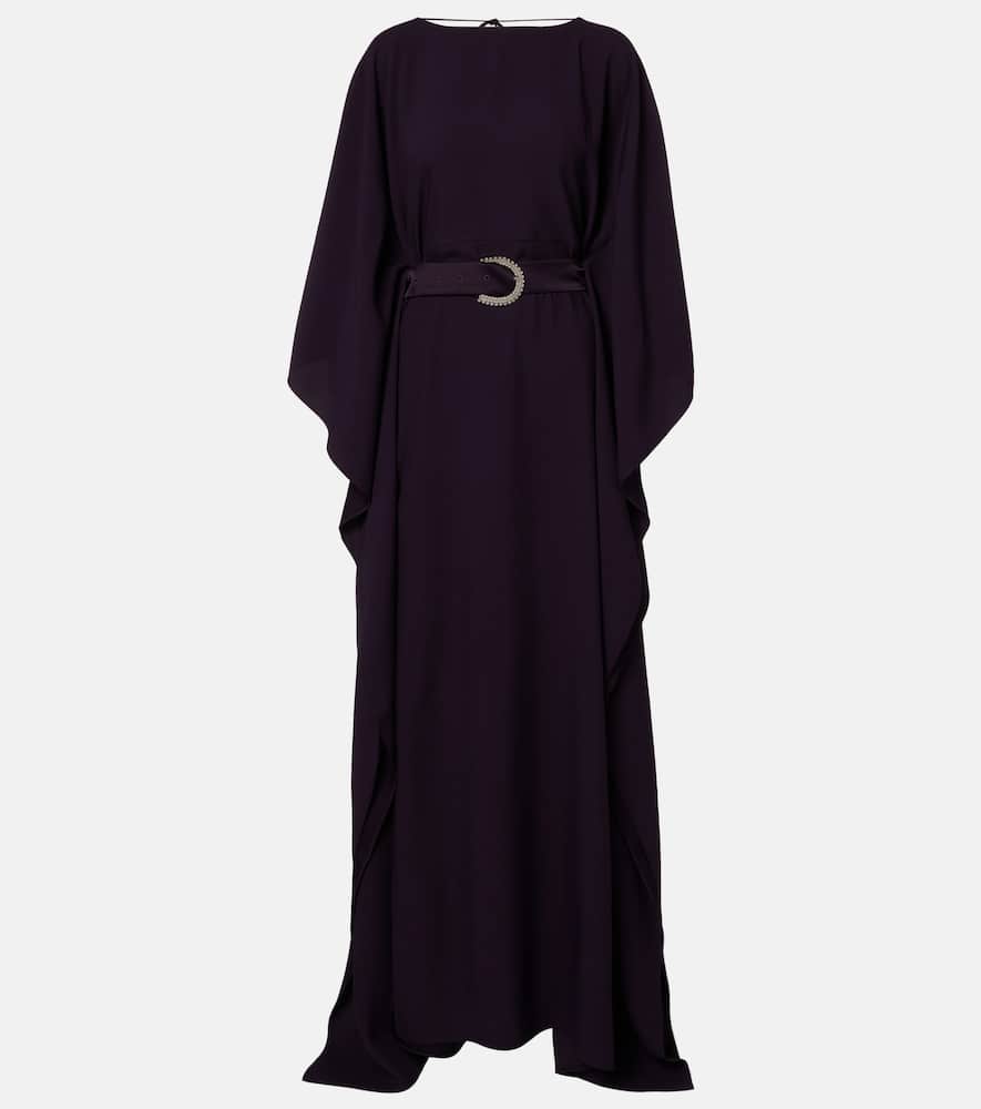Fitzgerald open-back crêpe cady kaftan