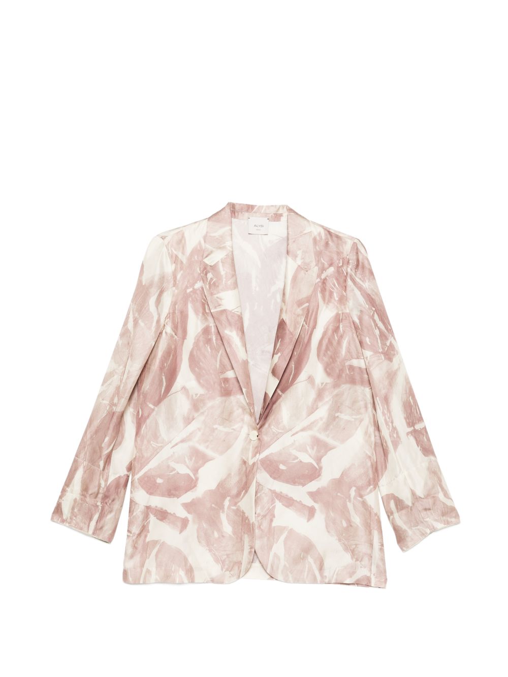Printed single-breasted jacket