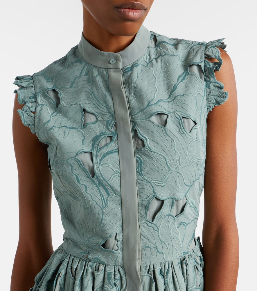 Guipure lace shirt dress