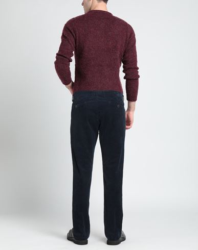 Man Pants Navy Size 40 Cotton, Elastane
