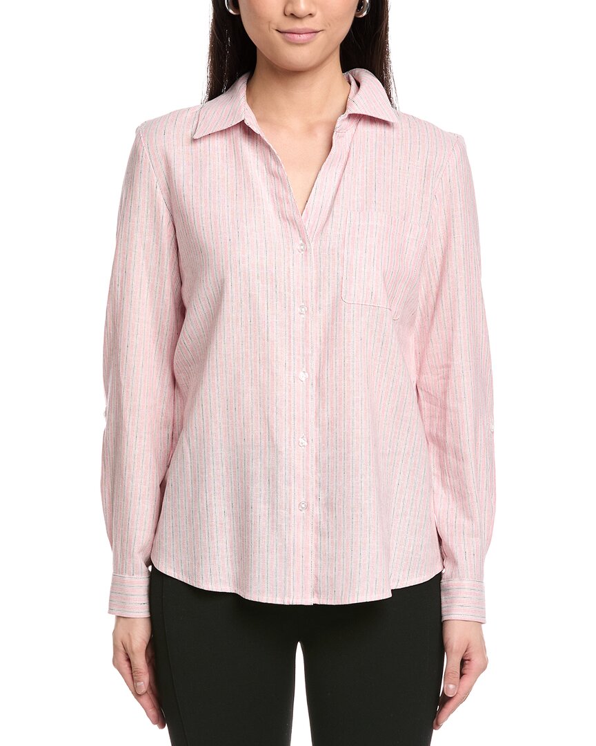 Y-Neck Button Front Tunic