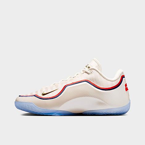 LeBron 23 Basketball Shoes in Pale Ivory/Metallic Gold/University Red