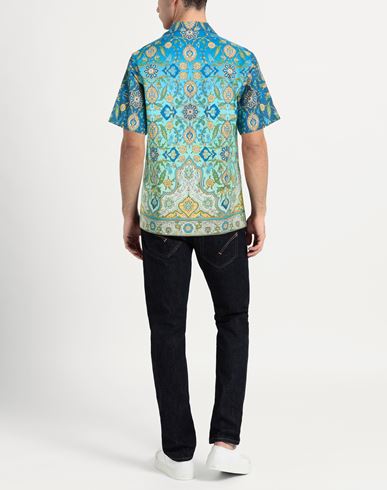 Man Shirt Blue Size M Cotton