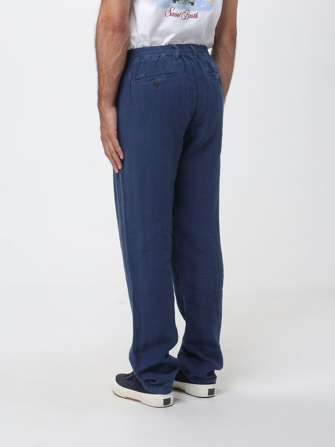 Pants Men color Blue