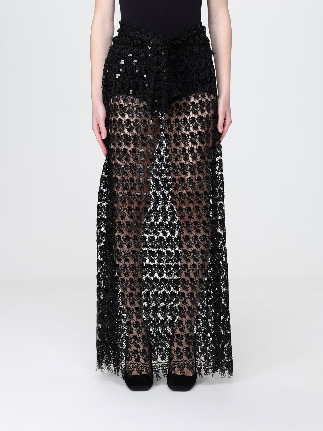 Skirt Woman color Black