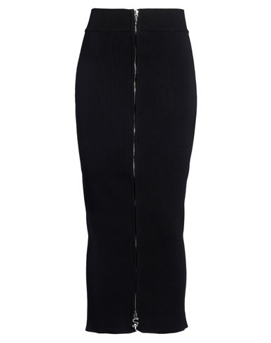 Woman Midi skirt Black Size XS Viscose, Polyester, Polyamide, Elastane