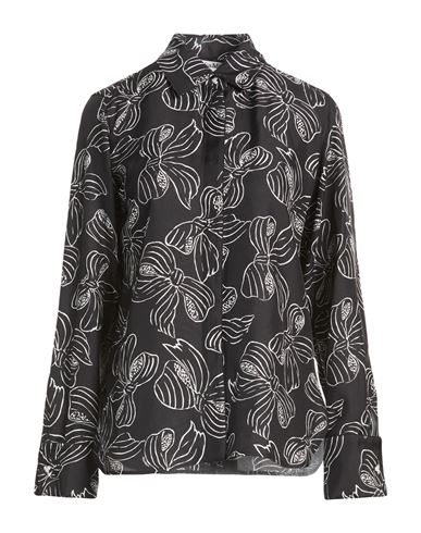 Woman Shirt Black Size 4 Silk