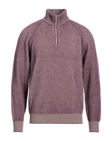 Man Turtleneck Purple Size 40 Cashmere