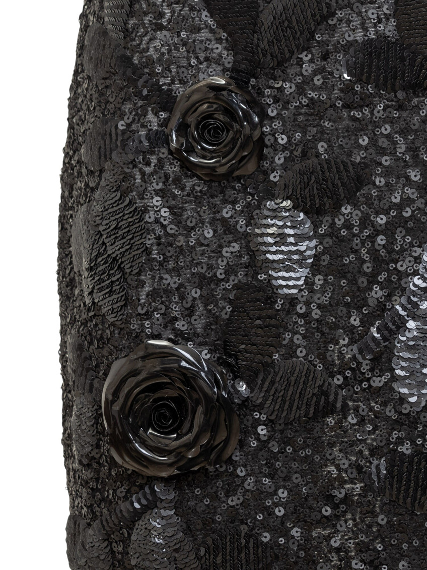 Skirt With Floral Decoration