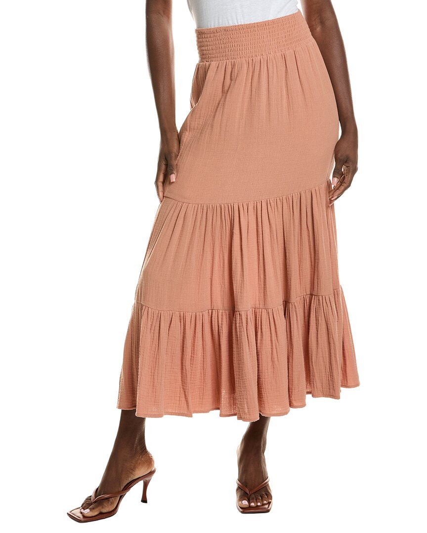 Gauze Seal Maxi Skirt