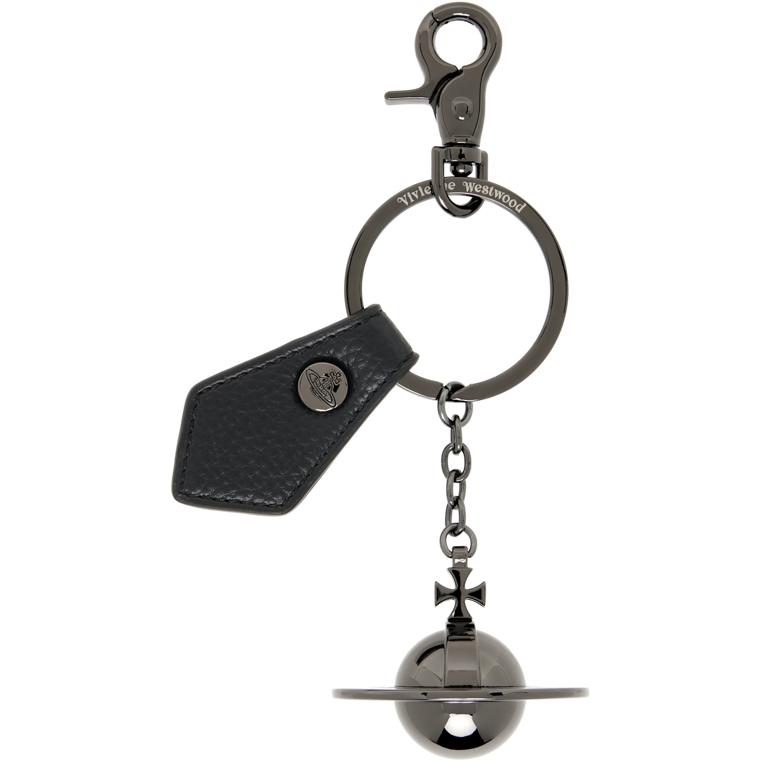 Gunmetal 3D Orb Keychain