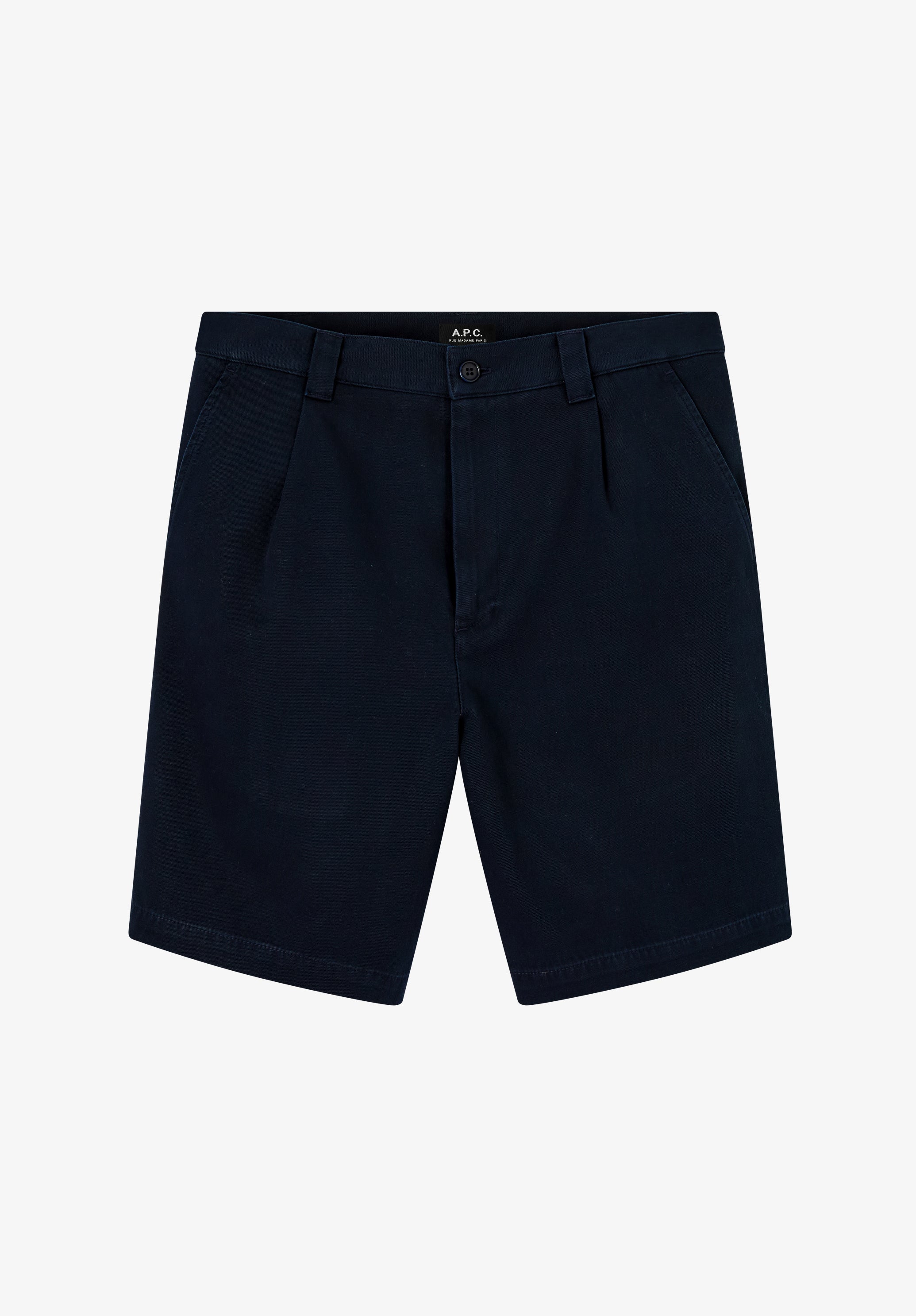 A. P.C. Men's Otis Bermuda shorts Size: Extra Small in Dark navy blue