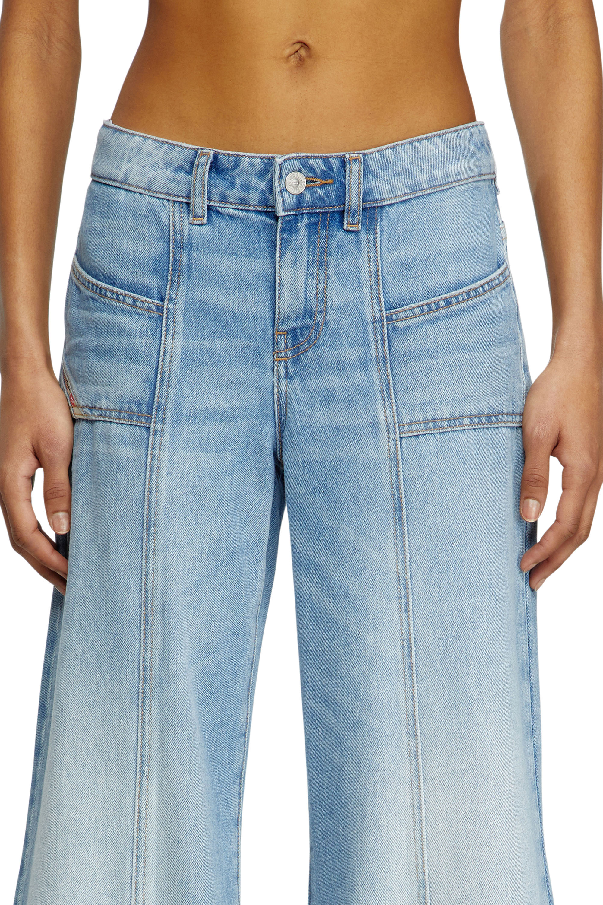 Flare Jeans - D-Akii - Jeans - Woman - Blue