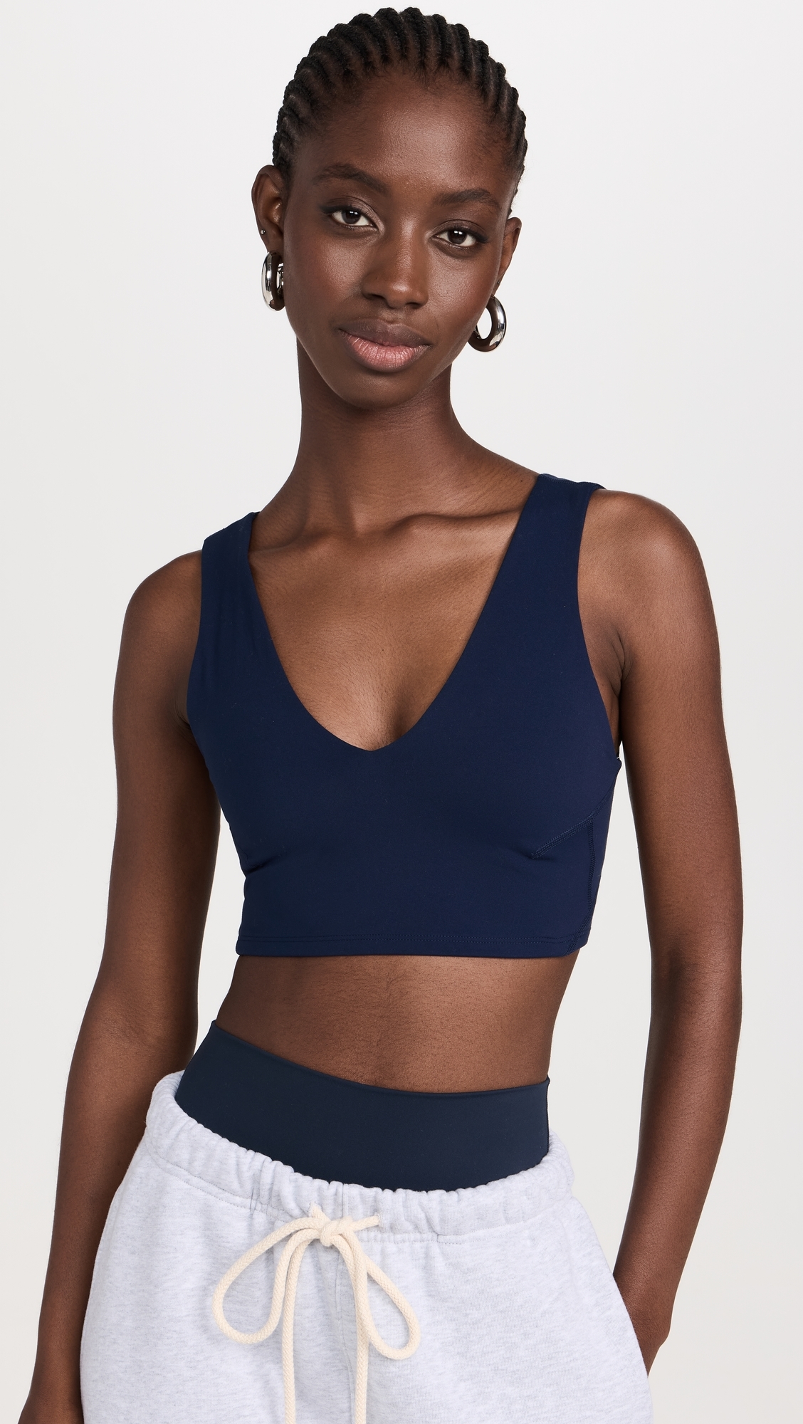 Never Better Crop Cami Midnight Navy