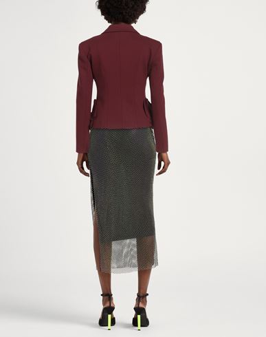 Woman Blazer Burgundy Size 0 Viscose, Polyamide, Elastane, Acetate