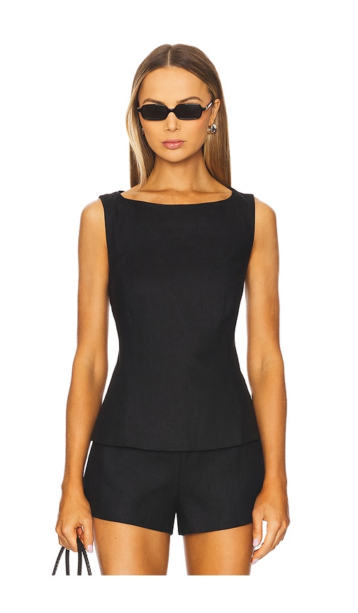 FAITHFULL THE BRAND Ana Top in Black. -  XS also in L, M