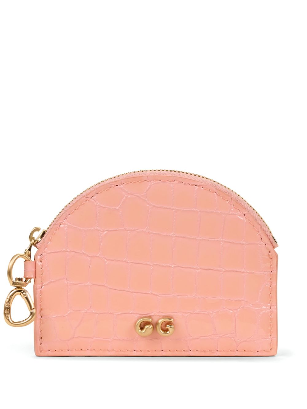 Cult Gaia Aleta zip-up card holder - Pink