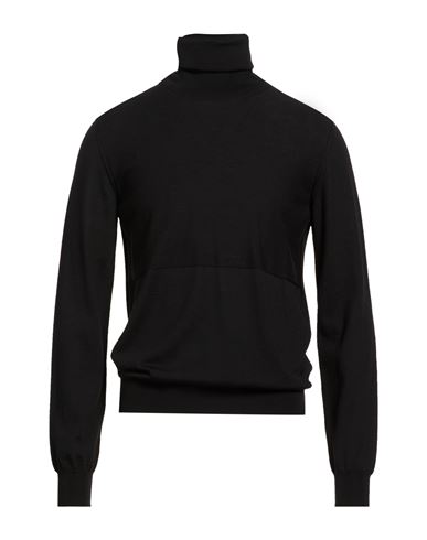 Man Turtleneck Black Size 38 Virgin Wool