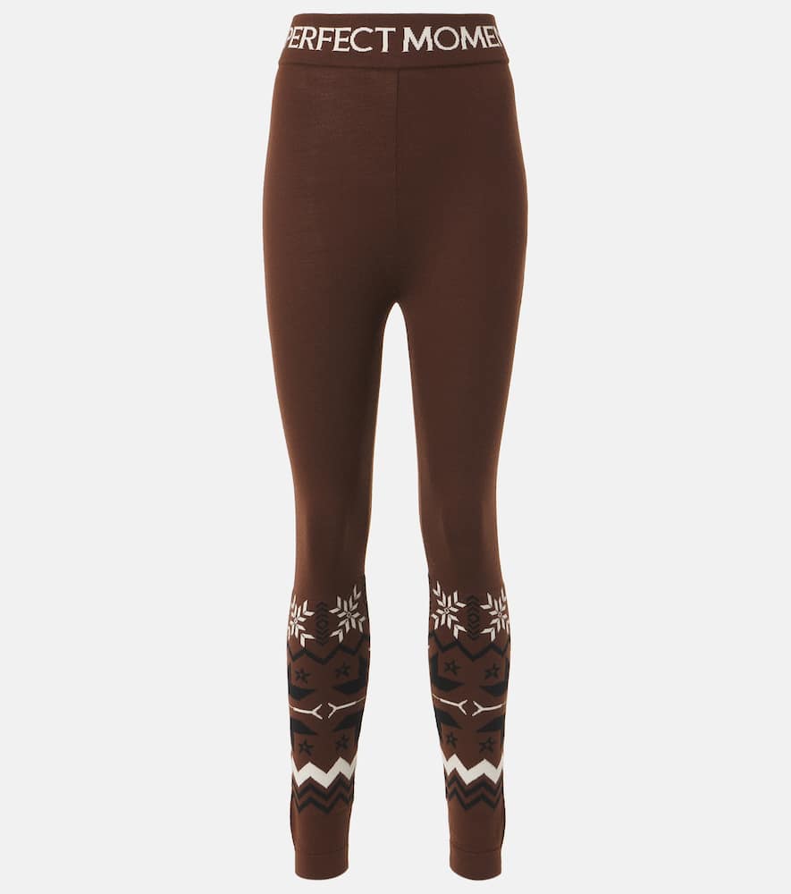 Perfect Moment Nordic intarsia wool half-zip sweater