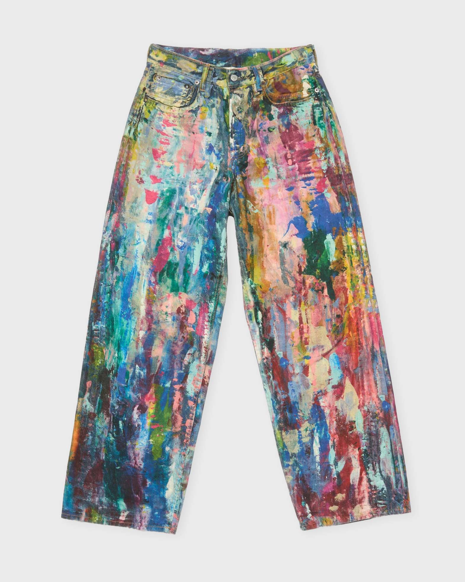 Acne Studios Jeans 1981 Baggy Multicoloured Blue