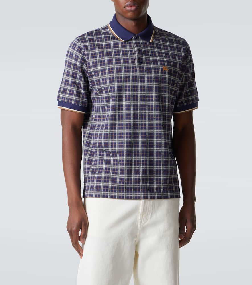Checked polo shirt