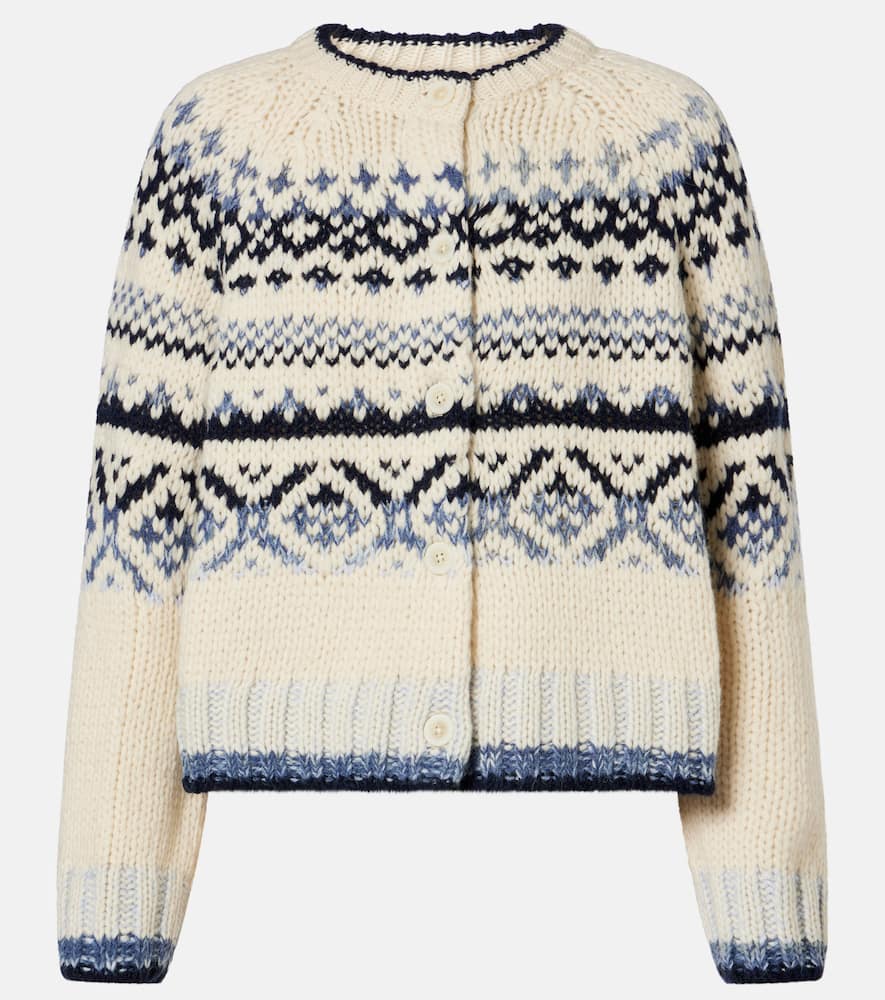 Tovah Fair Isle wool-blend cardigan