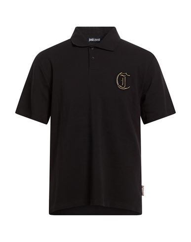 Man Polo shirt Black Size L Cotton