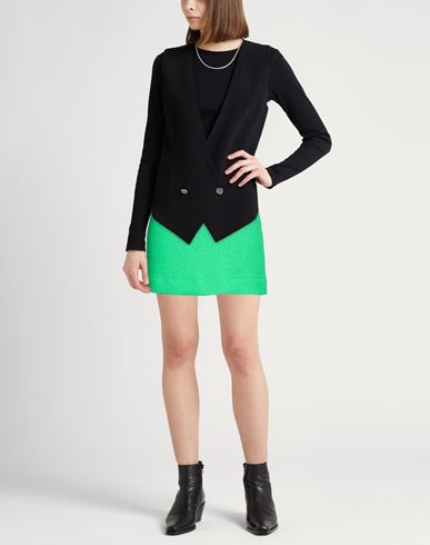 Woman Mini skirt Green Size 6 Virgin Wool