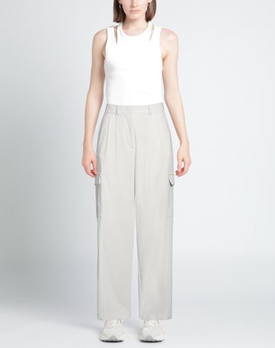 Woman Pants Off white Size S Polyester, Viscose, Elastane