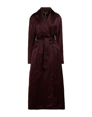 Woman Coat Chocolate brown Size 2 Viscose, Linen