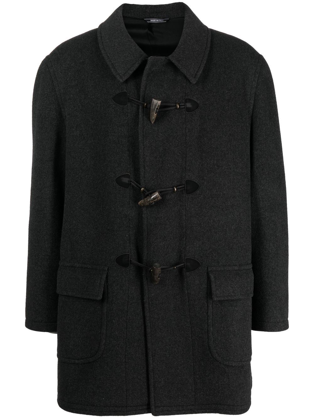 1990s single-breasted coat - Grey