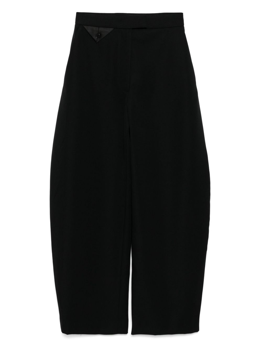 Recto high-rise wool pants - Black