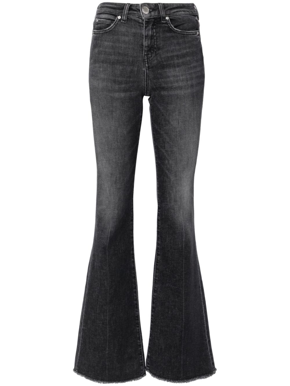 Mid-rise flared jeans - Grey