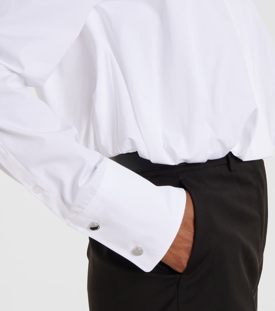 Zemira cropped cotton poplin shirt