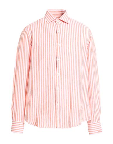 Man Shirt Salmon pink Size 15 ½ Linen