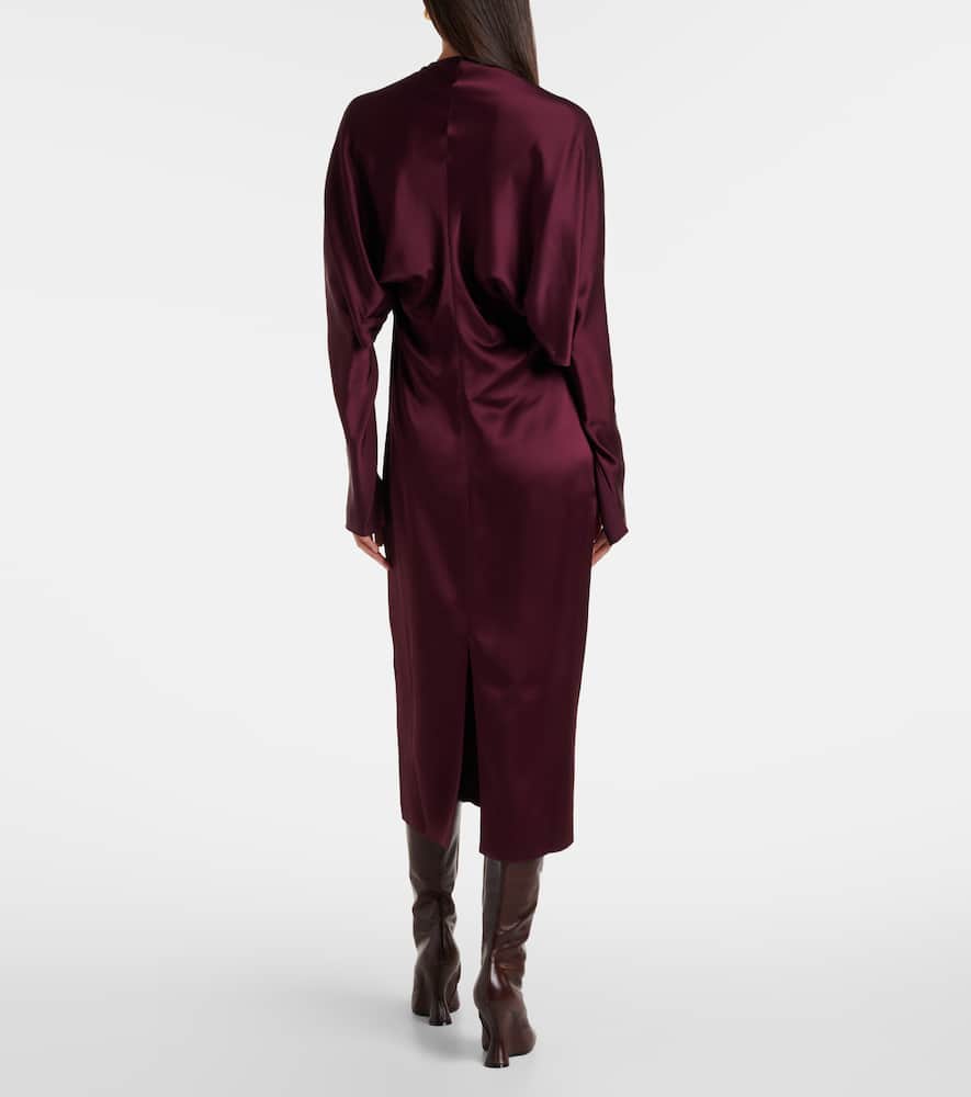 Cutout satin gown