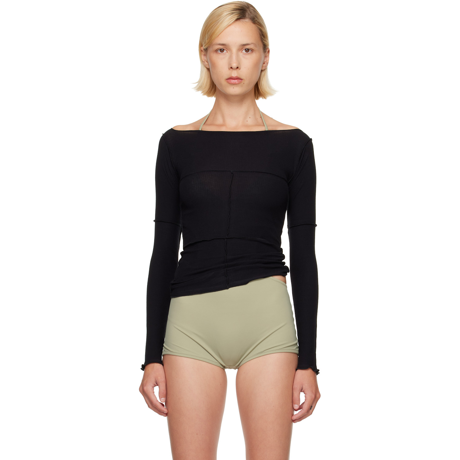 SSENSE Exclusive Black Cinder Long Sleeve Top