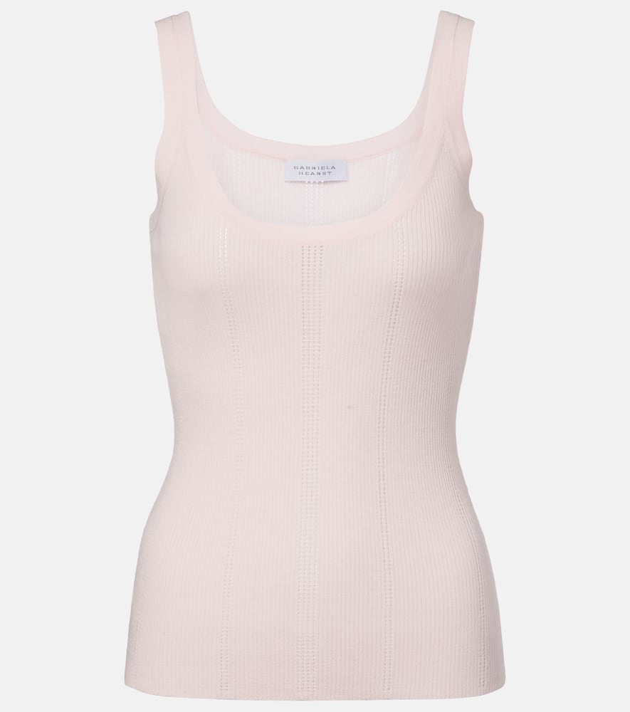 Lucy rib-knitted wool tank top