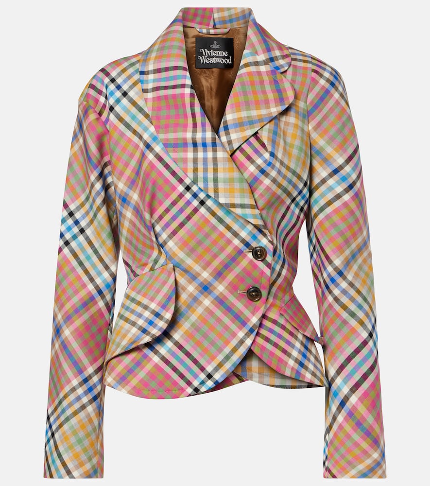 Stormy asymmetric wool blazer