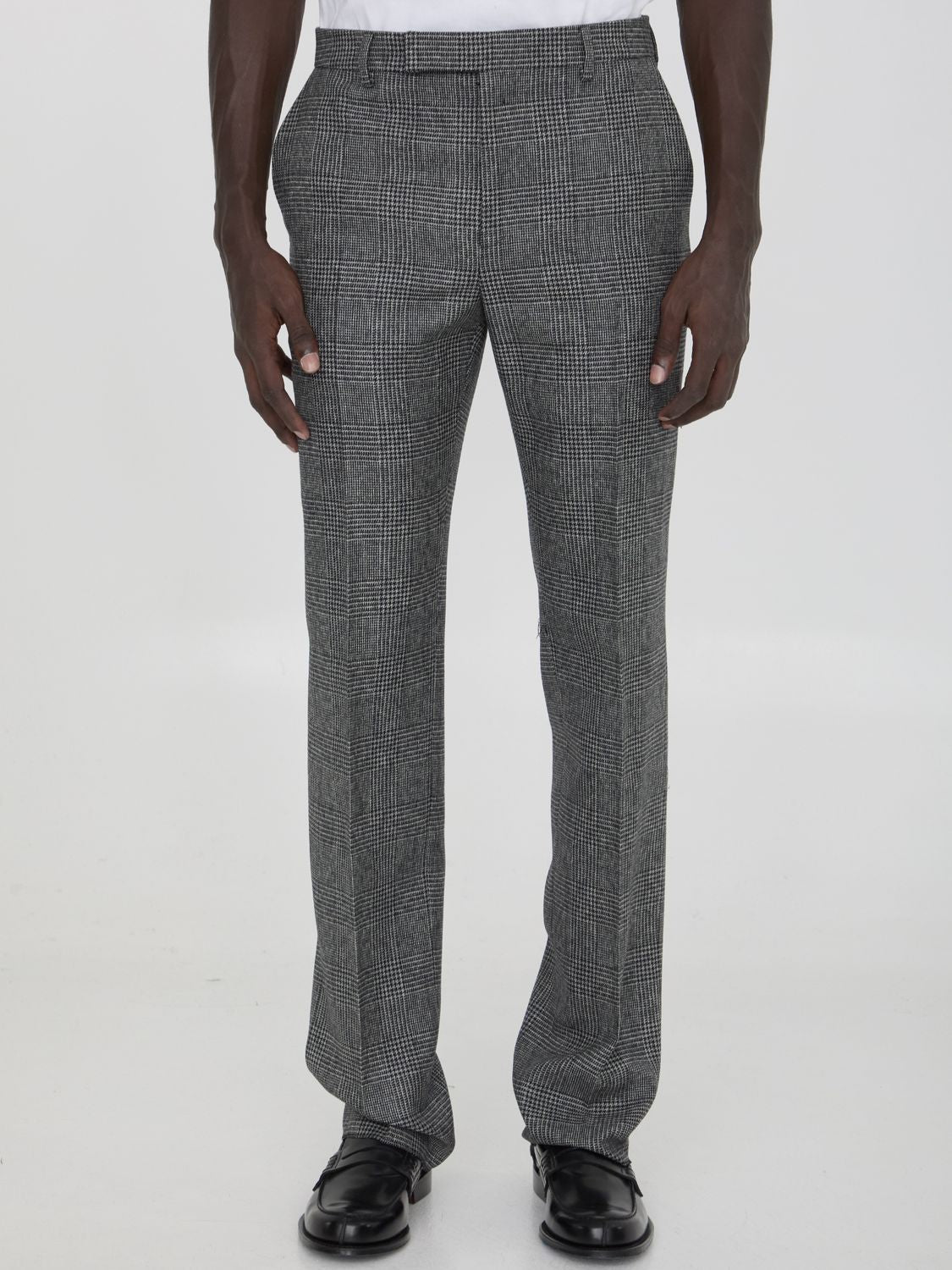 Trousers in Prince of Wales Wool