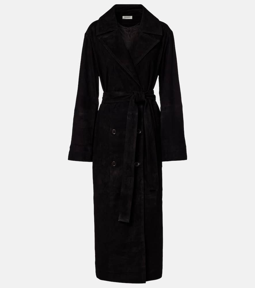Róhe Suede wrap coat