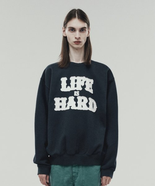 LIFE IS HARD SWEATSHIRTS CHARCOAL