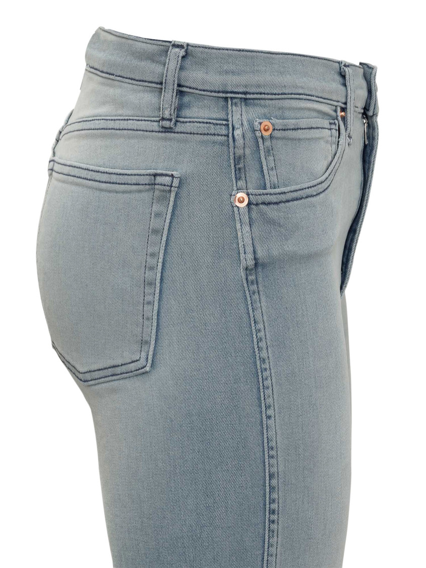 Blue Slim Mid Rise Jeans