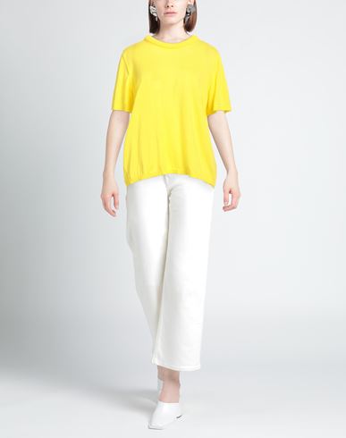 Sibel Saral Woman Sweater Yellow Size M Pima Cotton