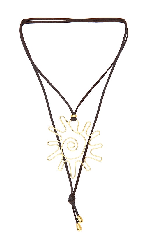 Eliou Sun Wrap Necklace in Brown