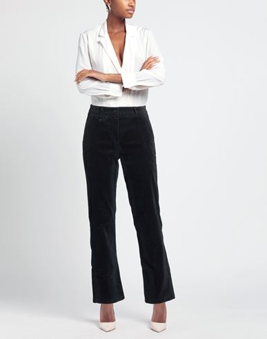 Woman Pants Black Size 4 Cotton, Elastane