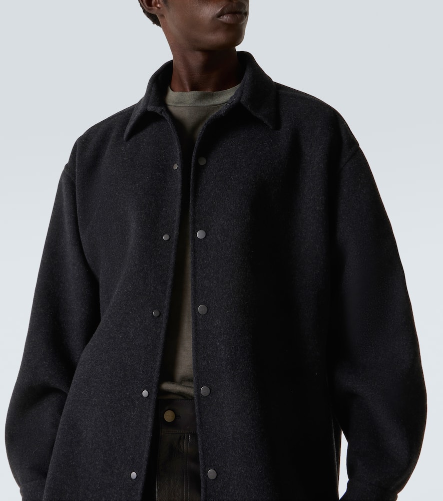 Wool and cashmere overshirt