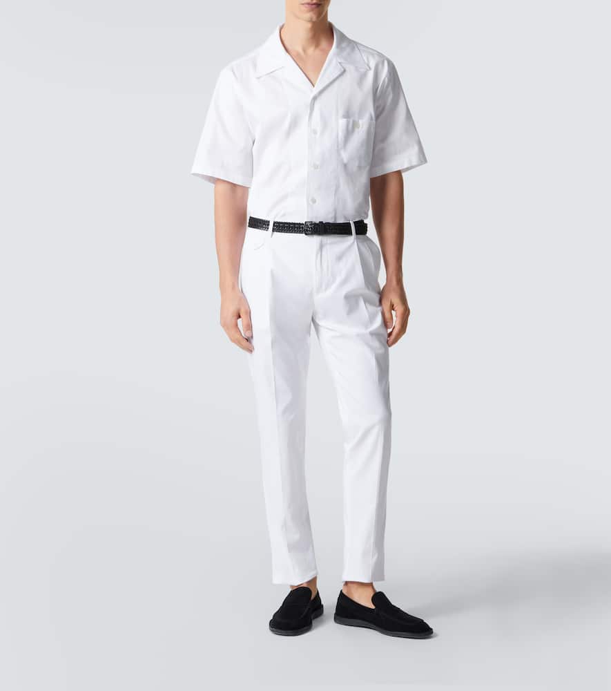 Cotton bowling shirt