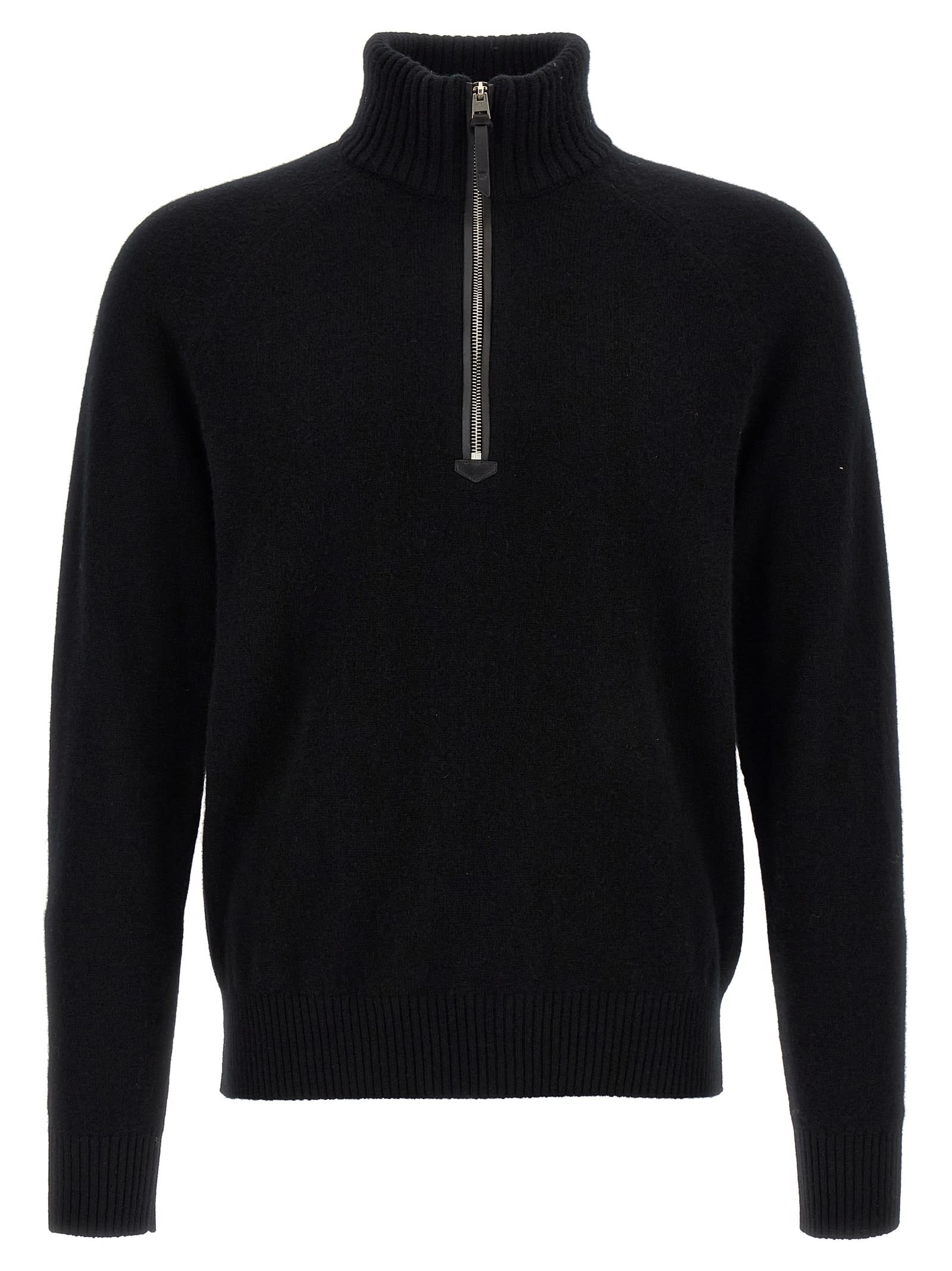 Half Zip Sweater Sweaters And Cardigans Black