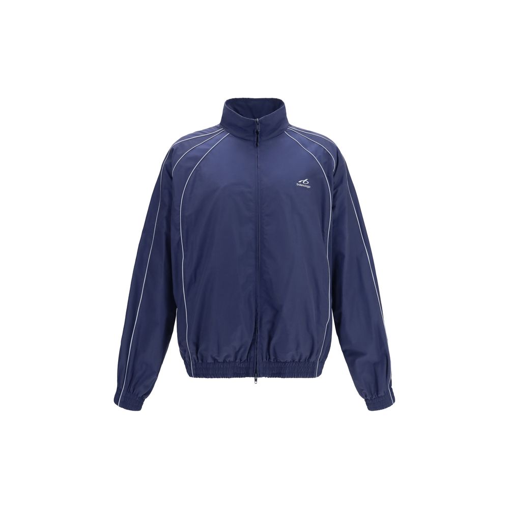 Technical Cotton Shell Jacket — Navy